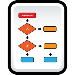Document Flow Chart Icon 256x256 png